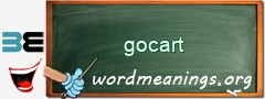 WordMeaning blackboard for gocart